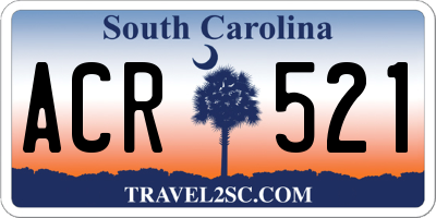SC license plate ACR521