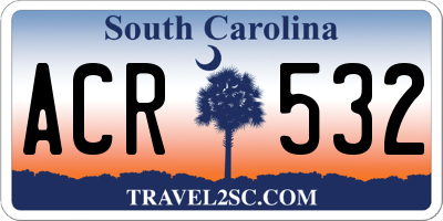 SC license plate ACR532