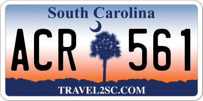 SC license plate ACR561