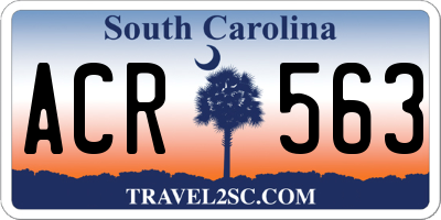 SC license plate ACR563