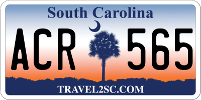 SC license plate ACR565