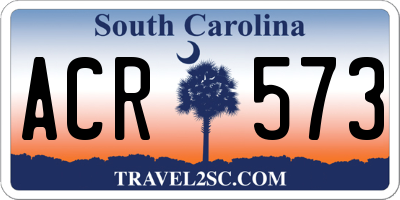 SC license plate ACR573