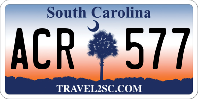 SC license plate ACR577