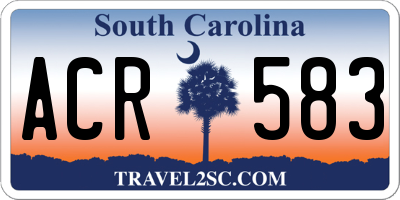 SC license plate ACR583