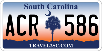 SC license plate ACR586