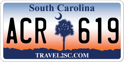 SC license plate ACR619
