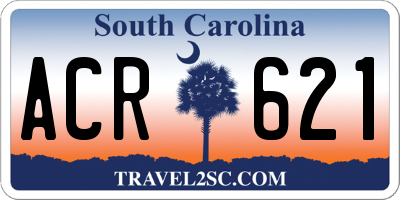 SC license plate ACR621