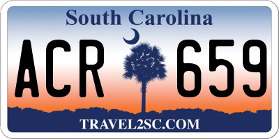 SC license plate ACR659