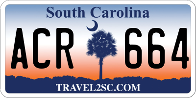 SC license plate ACR664
