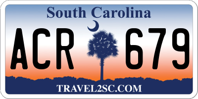 SC license plate ACR679