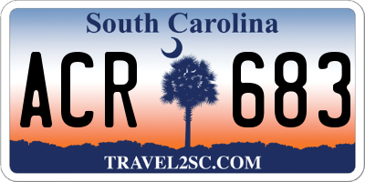 SC license plate ACR683
