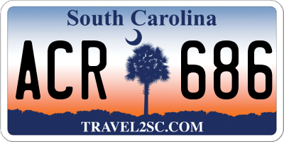SC license plate ACR686