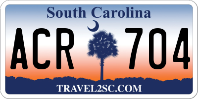SC license plate ACR704