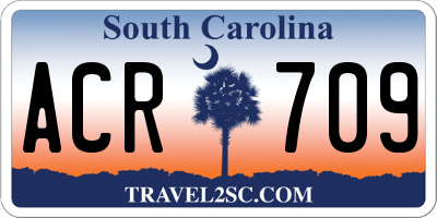 SC license plate ACR709