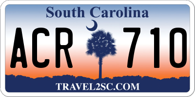 SC license plate ACR710