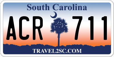 SC license plate ACR711