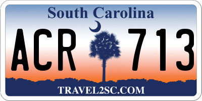 SC license plate ACR713