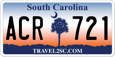 SC license plate ACR721