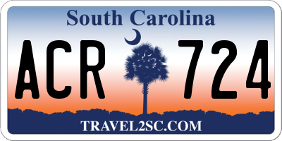 SC license plate ACR724