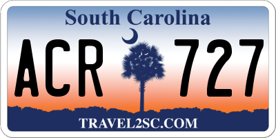SC license plate ACR727