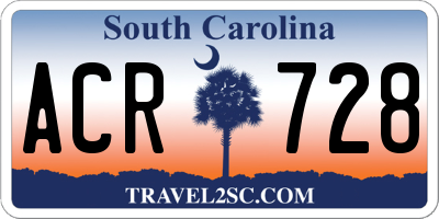 SC license plate ACR728