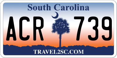 SC license plate ACR739