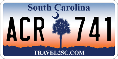 SC license plate ACR741