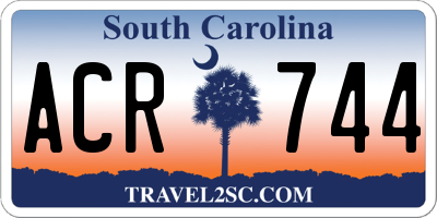 SC license plate ACR744