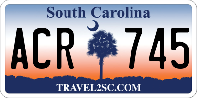 SC license plate ACR745