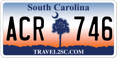 SC license plate ACR746