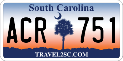 SC license plate ACR751