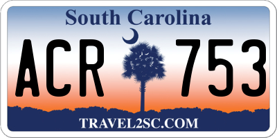 SC license plate ACR753