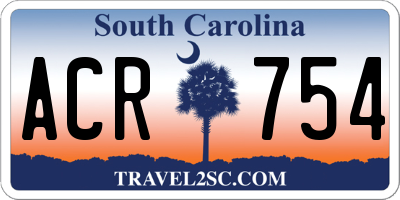 SC license plate ACR754