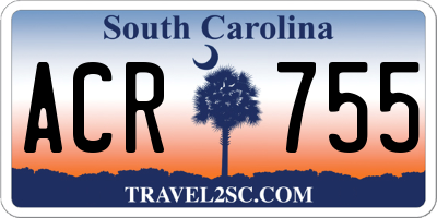 SC license plate ACR755