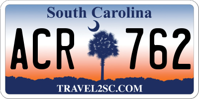 SC license plate ACR762