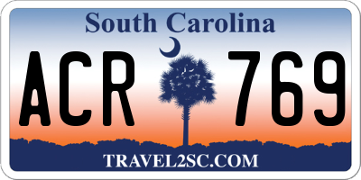 SC license plate ACR769