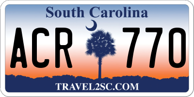 SC license plate ACR770