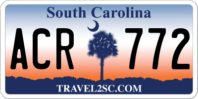 SC license plate ACR772