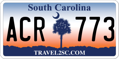 SC license plate ACR773