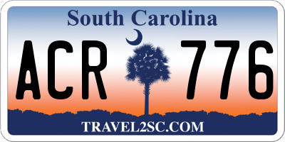 SC license plate ACR776