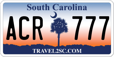 SC license plate ACR777