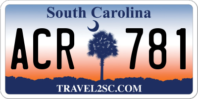 SC license plate ACR781
