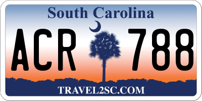 SC license plate ACR788
