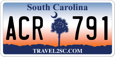 SC license plate ACR791