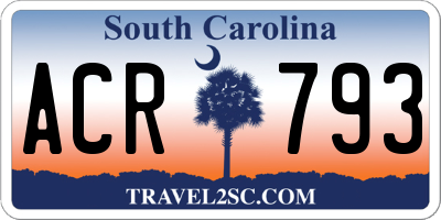 SC license plate ACR793