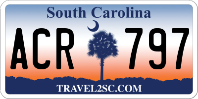 SC license plate ACR797
