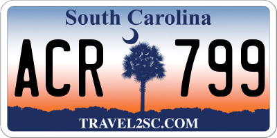 SC license plate ACR799