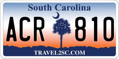 SC license plate ACR810