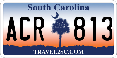 SC license plate ACR813