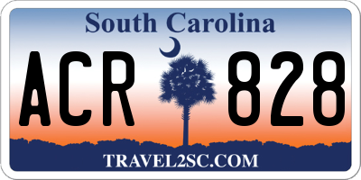 SC license plate ACR828